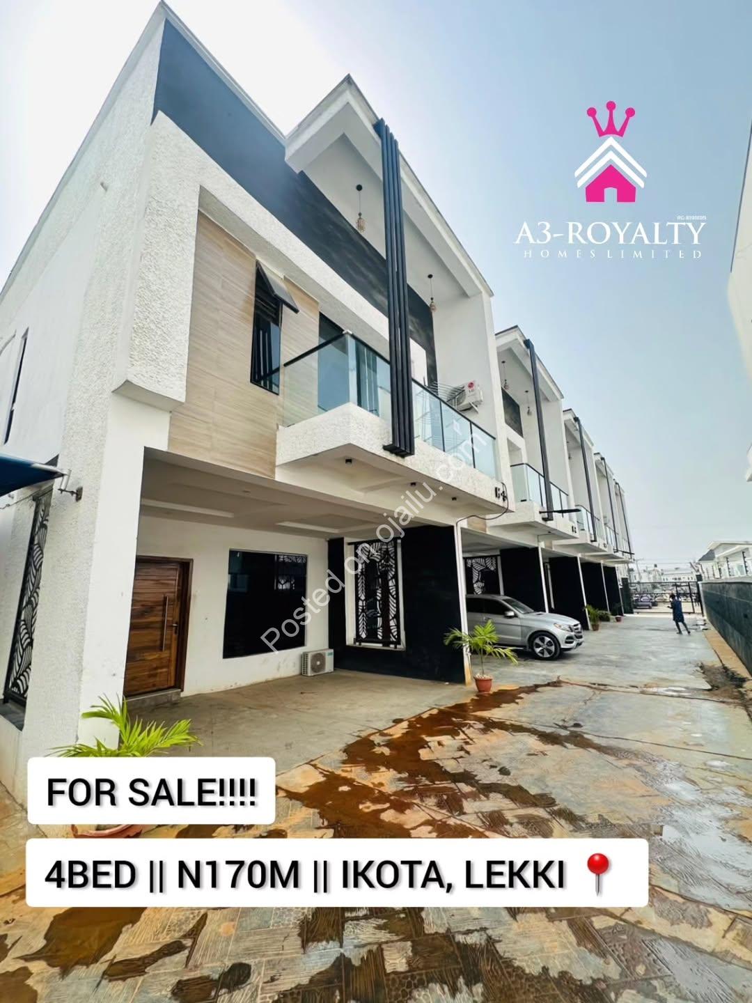 Stunning 4-Bed Terrace Duplex in Prime Ikota Lekki