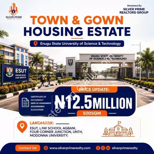 Secure Your Slice of ESUT Enugu: Just ₦11M!
