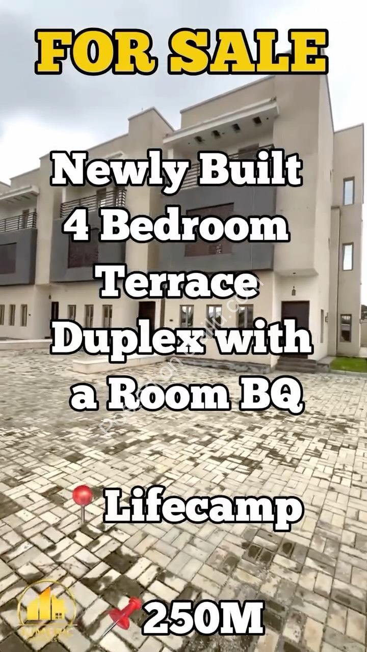 Newly Built 4BR Terrace Duplex + BQ in Lifecamp
